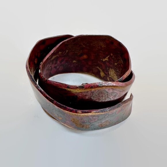 Copper Ring, Artisan, Hand Formed, Unique, Organic, Boho, Modern, Contemporary - Picture 3 of 4